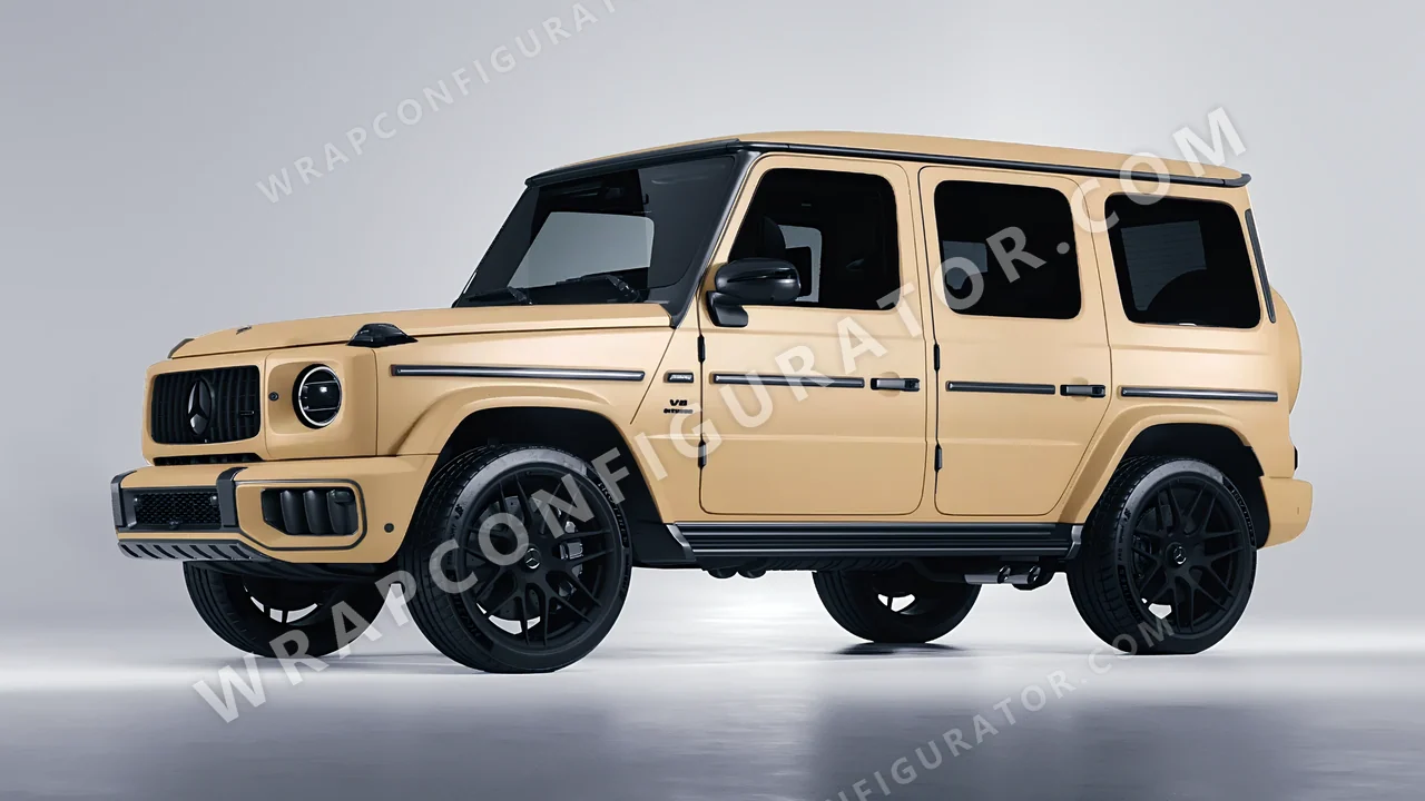 Yellow Mercedes-Benz G Class AMG 2025 wrapped in Colourshield PPF by HyperPro AMG Desert Yellow SMF53-P
