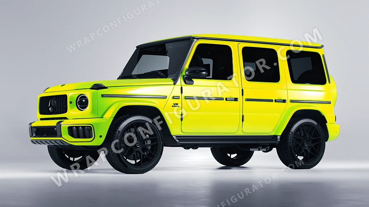 Yellow Mercedes-Benz G Class AMG 2025 wrapped in Colourshield PPF by HyperPro Yellow GSF01-P