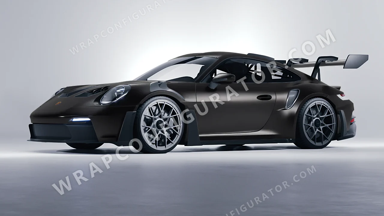 Black Porsche 911 GT3 RS 2024 wrapped in Colourshield PPF by HyperPro Black SMF02-P