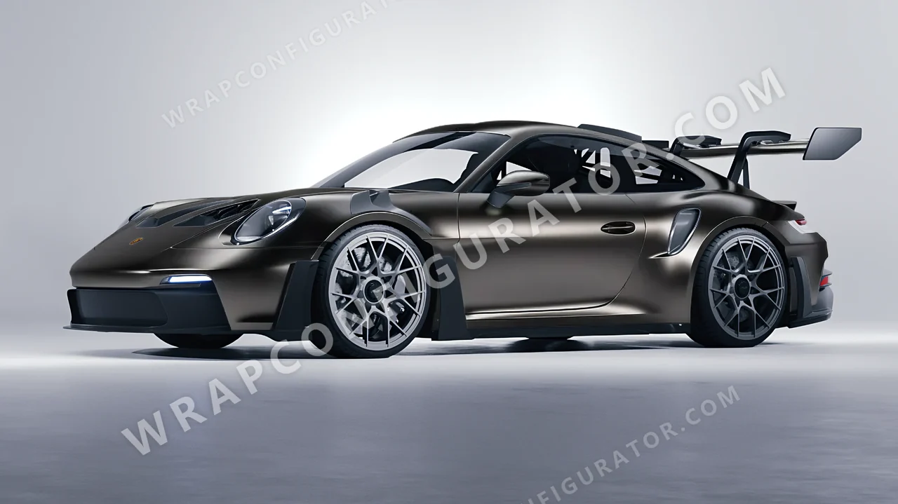 Black Porsche 911 GT3 RS 2024 wrapped in Colourshield PPF by HyperPro Shadow Black SCH12-P