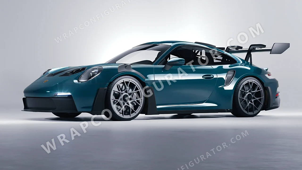Blue Porsche 911 GT3 RS 2024 wrapped in Colourshield PPF by HyperPro Aqua HGF22-P