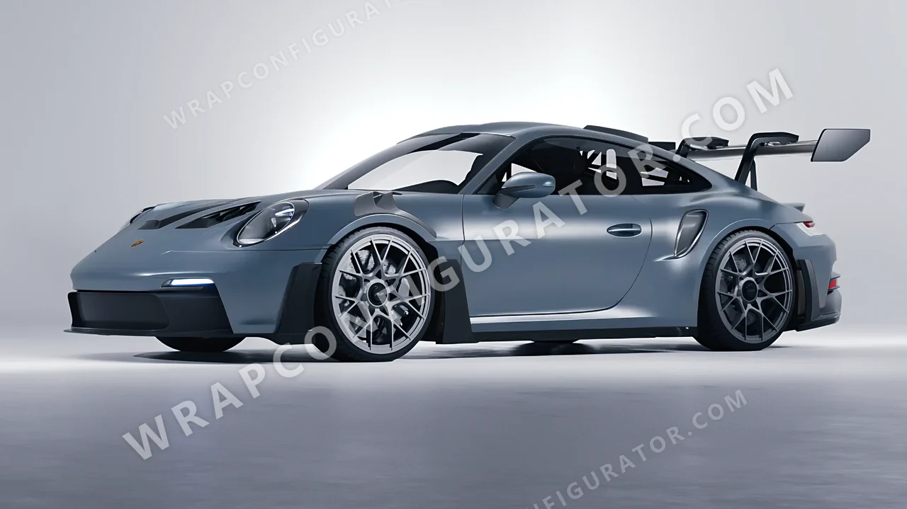 Blue Porsche 911 GT3 RS 2024 wrapped in Colourshield PPF by HyperPro Gray/Blue SMF40-P
