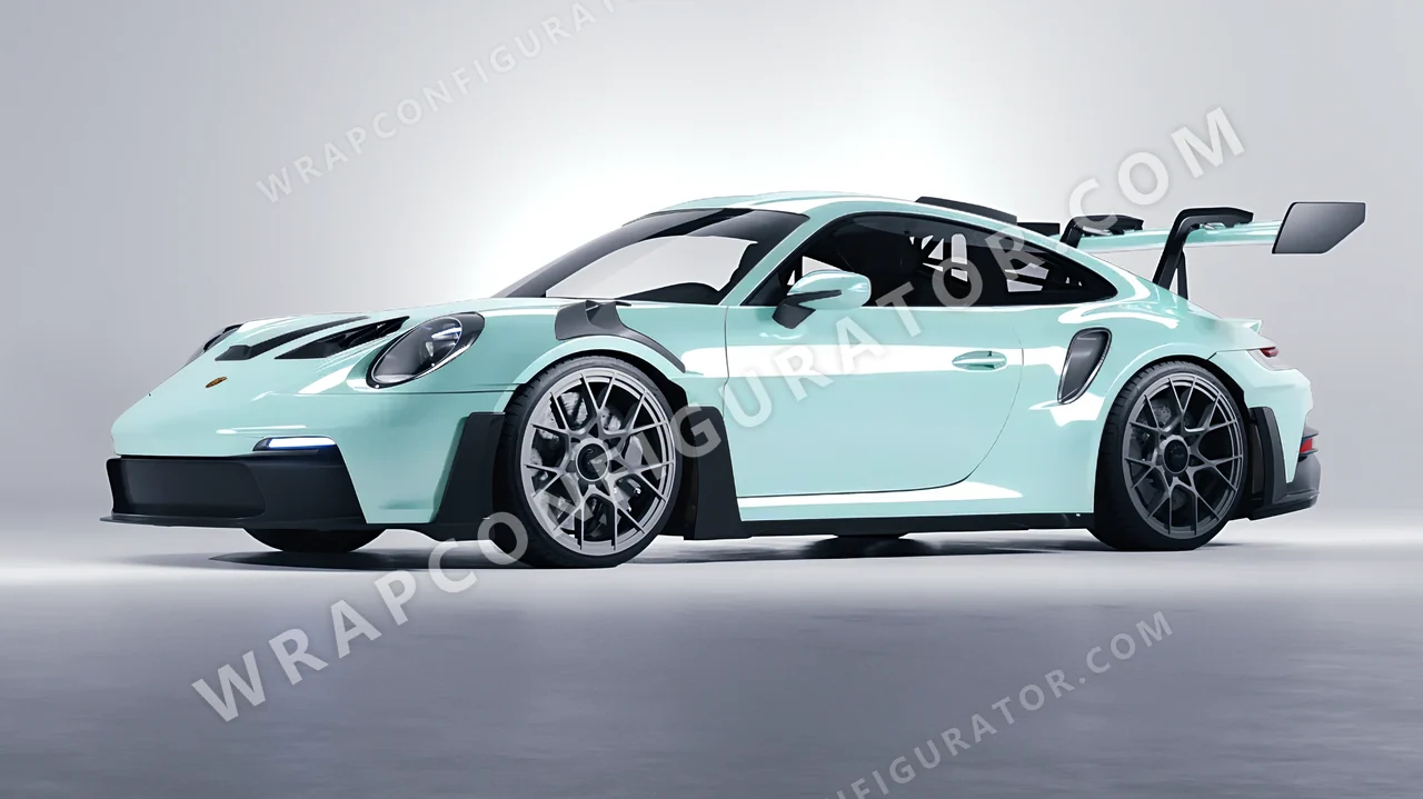 Blue Porsche 911 GT3 RS 2024 wrapped in Colourshield PPF by HyperPro Ice Blue GAF49-P