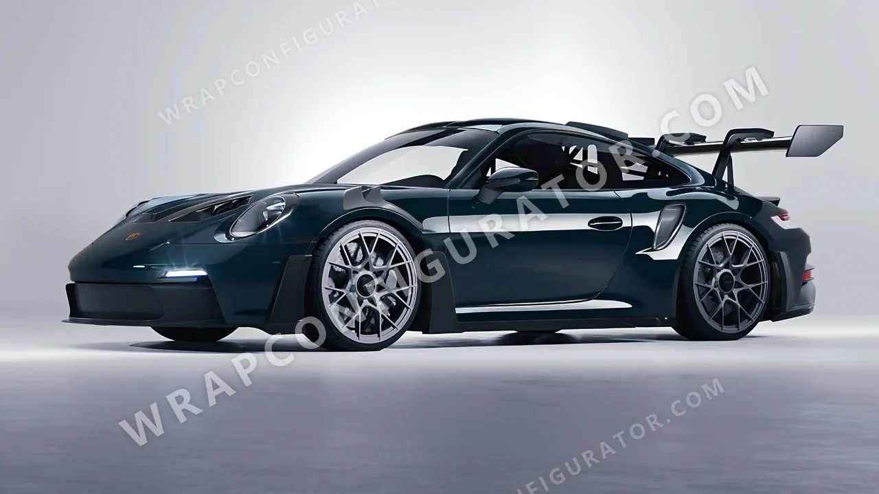 Blue Porsche 911 GT3 RS 2024 wrapped in Colourshield PPF by HyperPro Petrol Blue HGF108-P