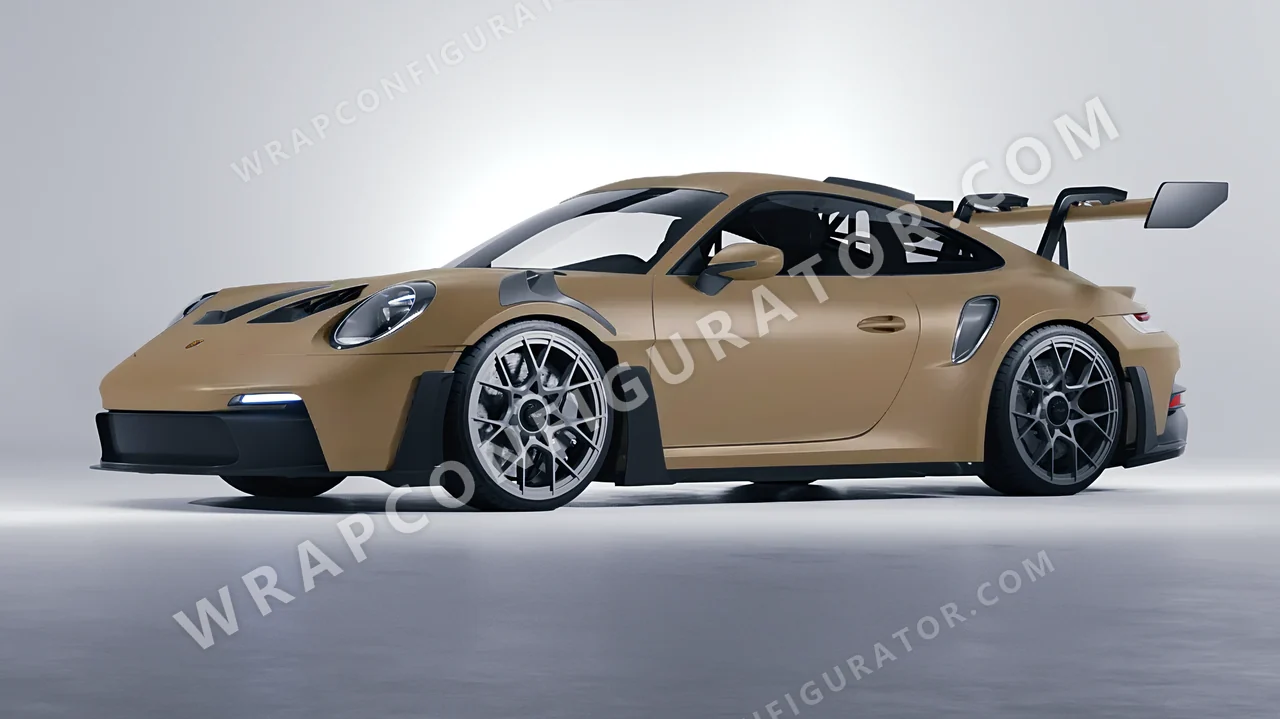 Blue Porsche 911 GT3 RS 2024 wrapped in KPMF Matt Stealth Tundra K75531