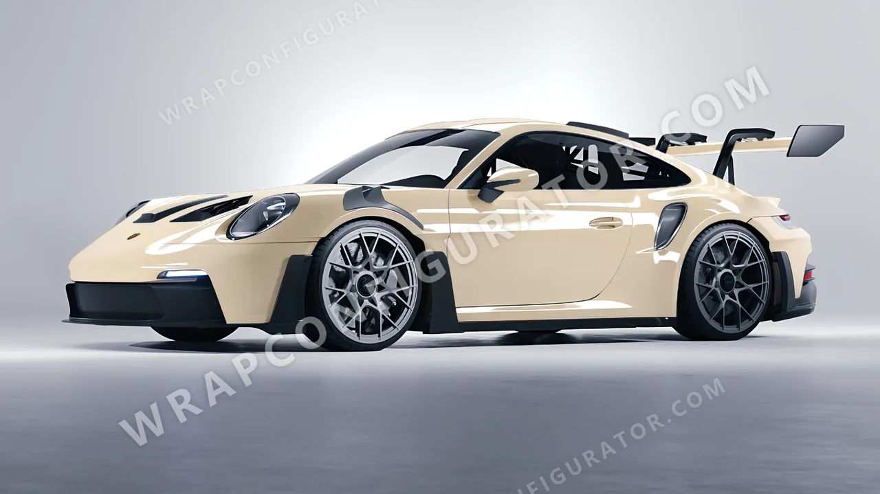 Brown Porsche 911 GT3 RS 2024 wrapped in Colourshield PPF by HyperPro Khaki HGF45-P