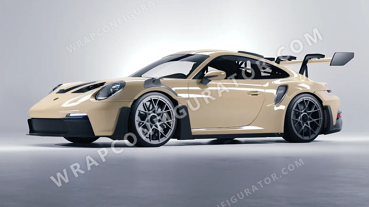 Brown Porsche 911 GT3 RS 2024 wrapped in Colourshield PPF by HyperPro Khakis HGF26-P