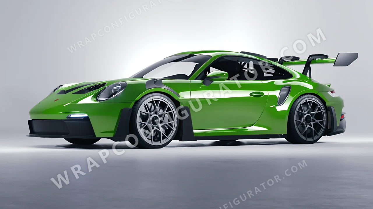 Green Porsche 911 GT3 RS 2024 wrapped in Colourshield PPF by HyperPro Kelly Green HGF30-P