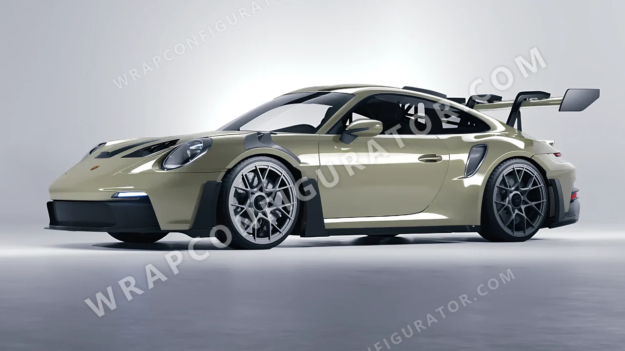 Green Porsche 911 GT3 RS 2024 wrapped in Colourshield PPF by HyperPro Shadow Green HGM71-P