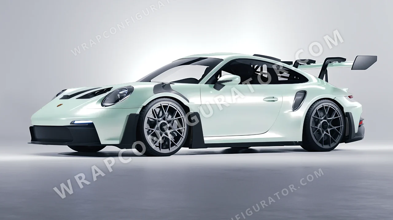 Green Porsche 911 GT3 RS 2024 wrapped in ORACAL Pearl Green 970RA-992G