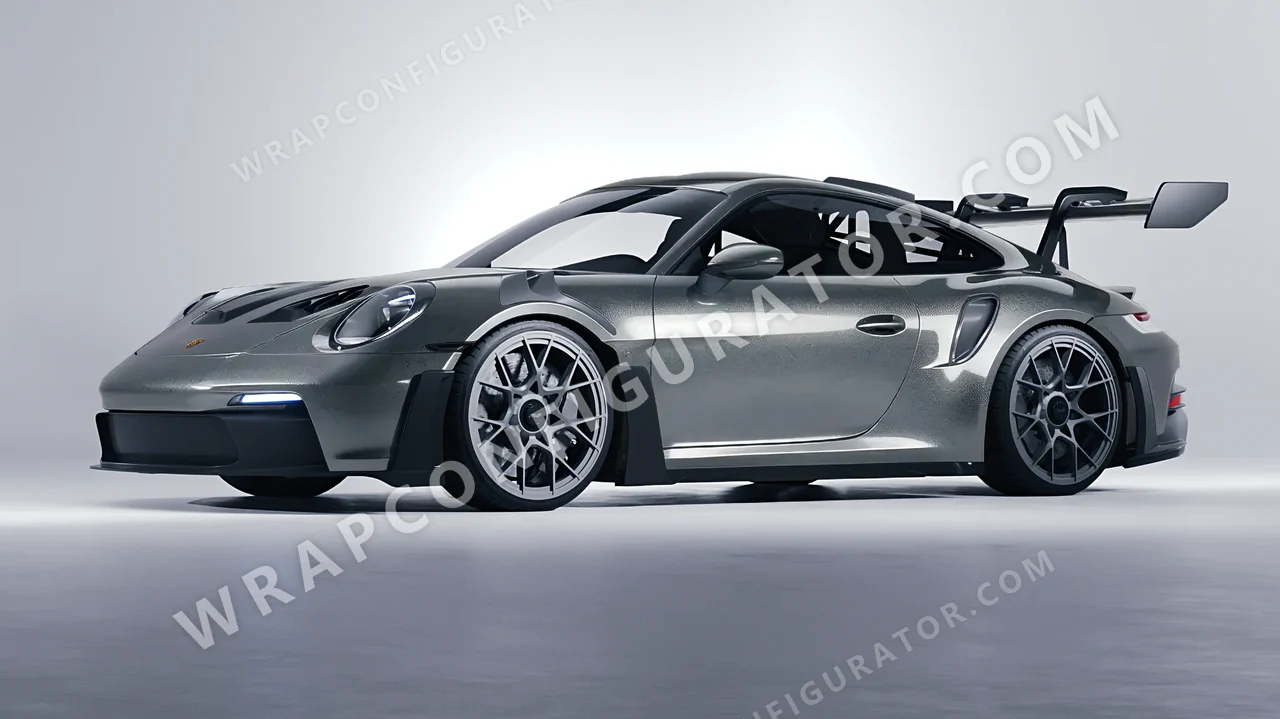 Grey Porsche 911 GT3 RS 2024 wrapped in Avery Dennison Grey SW900-807-M