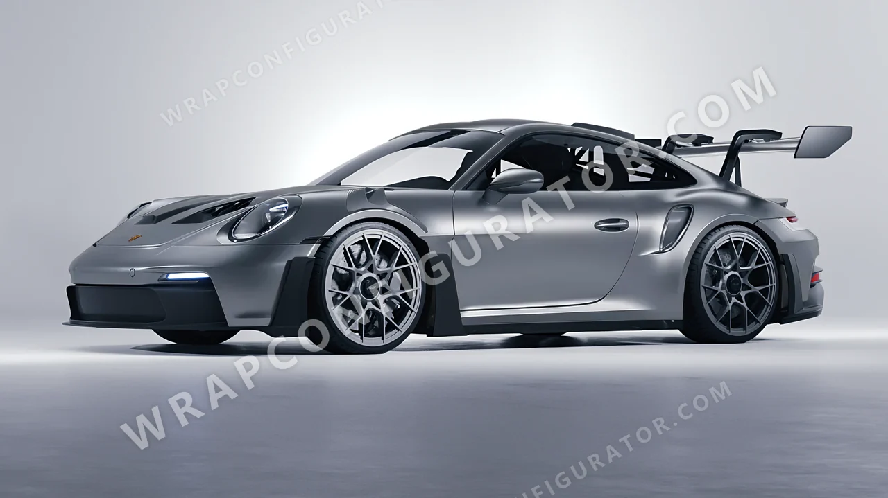 Grey Porsche 911 GT3 RS 2024 wrapped in Avery Dennison Grey SW900-833-O