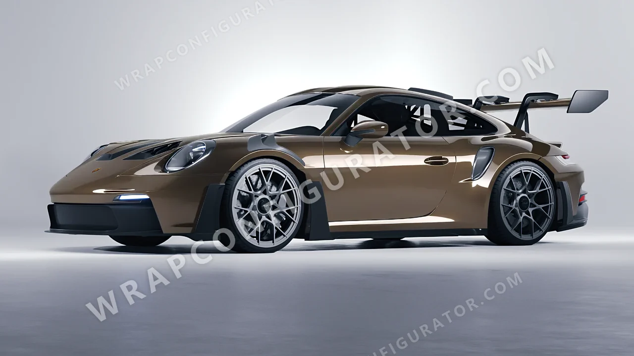 Grey Porsche 911 GT3 RS 2024 wrapped in Colourshield PPF by HyperPro Dim Gray GAF37-P