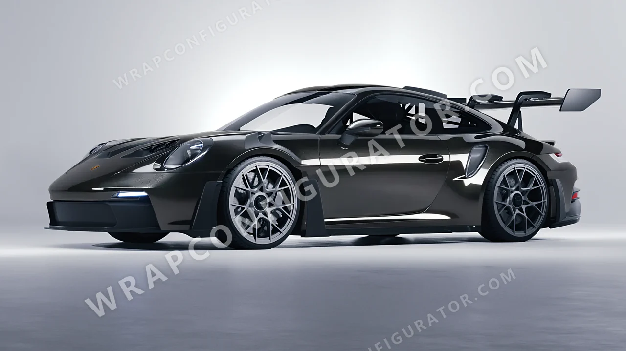 Grey Porsche 911 GT3 RS 2024 wrapped in Colourshield PPF by HyperPro Gray HGM58-P