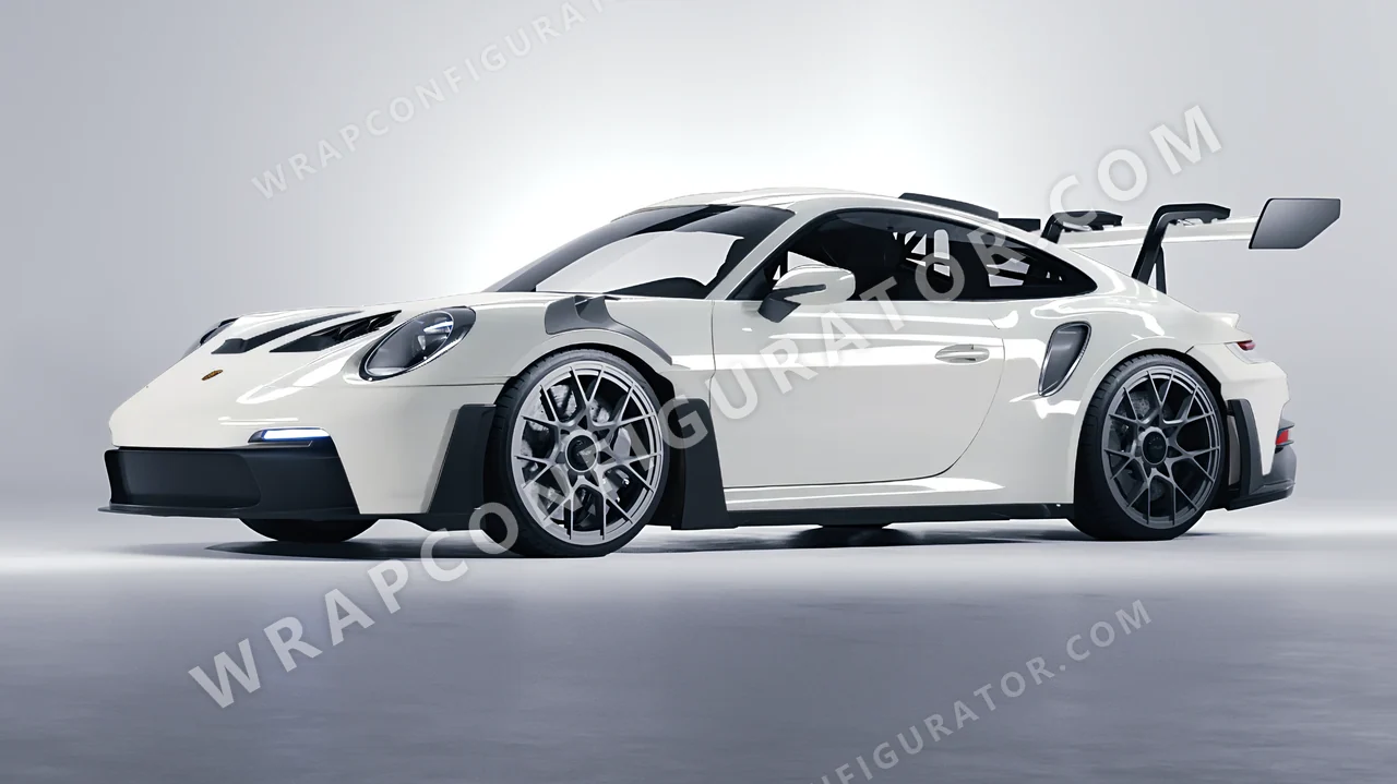 Grey Porsche 911 GT3 RS 2024 wrapped in Colourshield PPF by HyperPro Light Gray HGF18-P