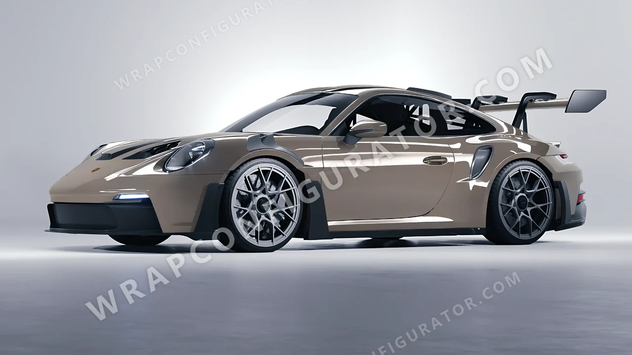 Grey Porsche 911 GT3 RS 2024 wrapped in Colourshield PPF by HyperPro Porsche Ash HGF47-P