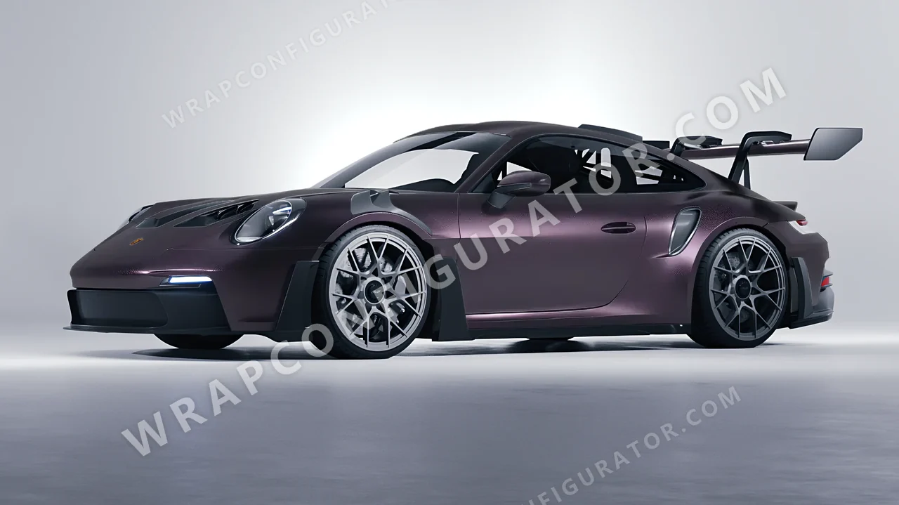 Grey Porsche 911 GT3 RS 2024 wrapped in Colourshield PPF by HyperPro Shadow Gray MF39-P