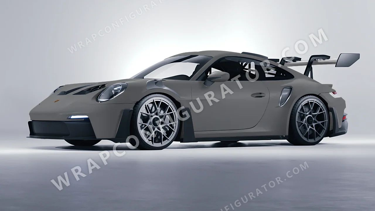 Grey Porsche 911 GT3 RS 2024 wrapped in Colourshield PPF by HyperPro Shadow Gray SMF24-P