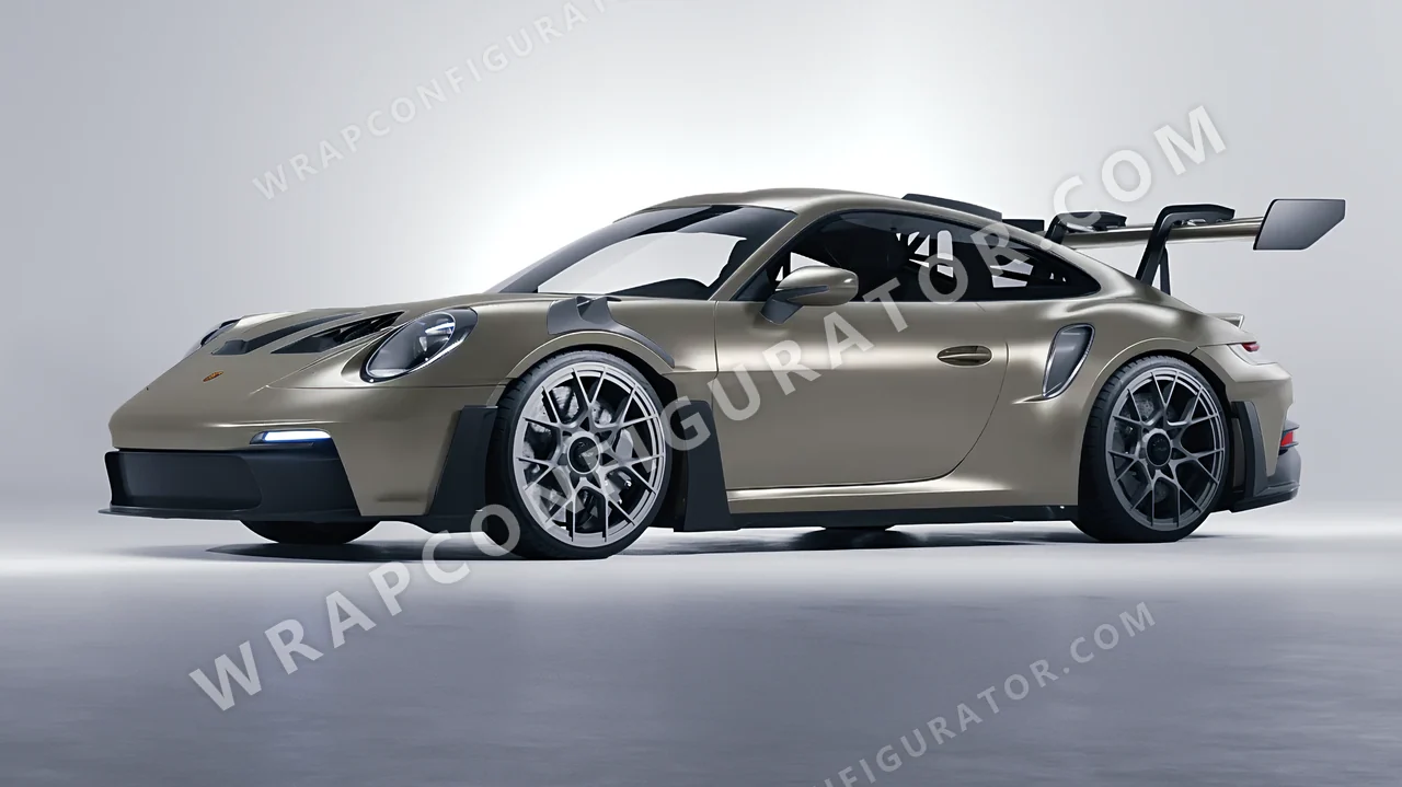 Grey Porsche 911 GT3 RS 2024 wrapped in Colourshield PPF by HyperPro Shadow Gray SMF48-P