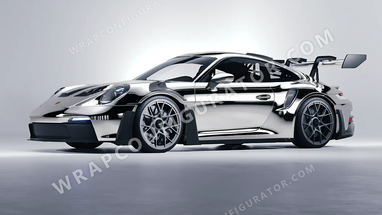 Grey Porsche 911 GT3 RS 2024 wrapped in Colourshield PPF by HyperPro Silver GCF03-P