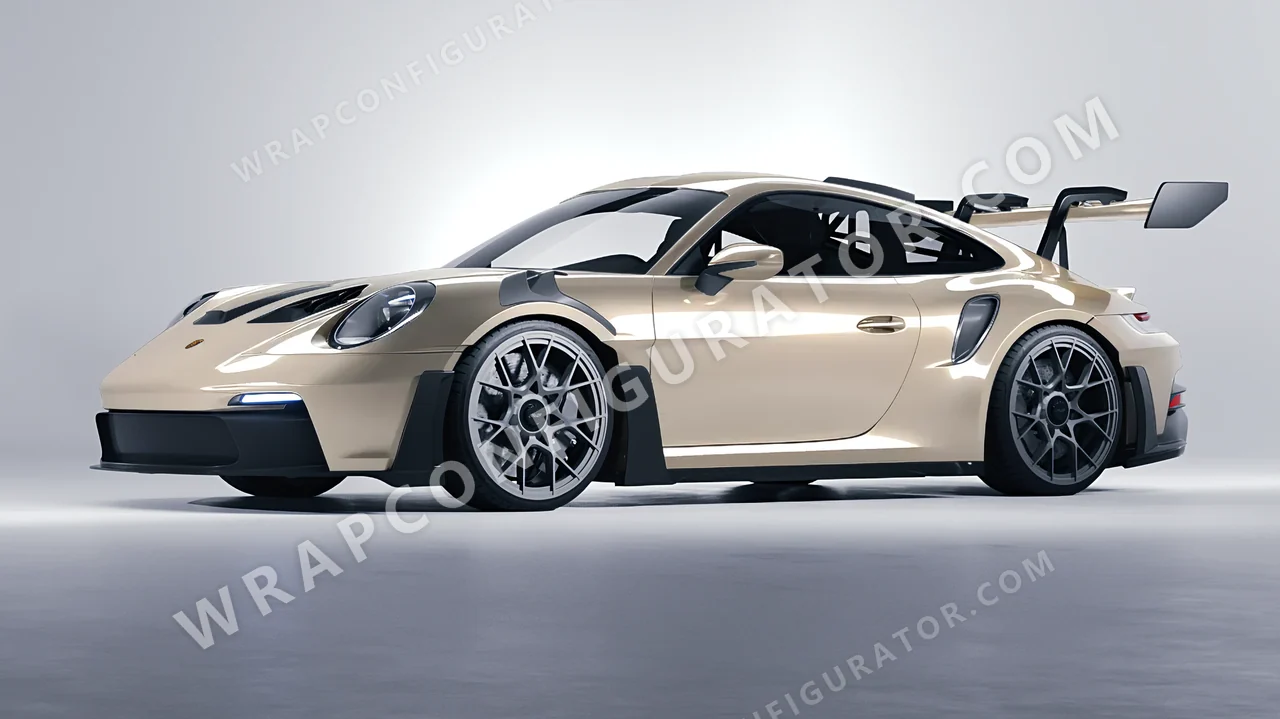 Grey Porsche 911 GT3 RS 2024 wrapped in Colourshield PPF by HyperPro Sky Gray GAF35-P