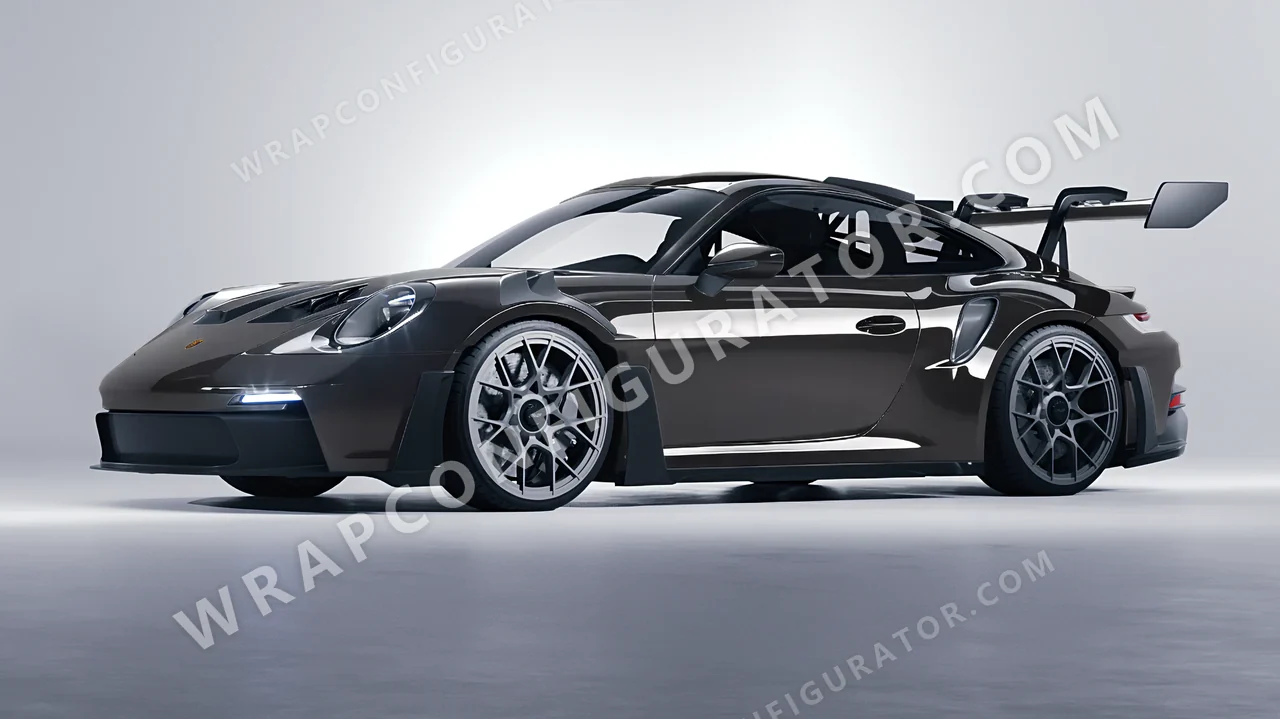 Grey Porsche 911 GT3 RS 2024 wrapped in Colourshield PPF by HyperPro Space Gray HGF05-P