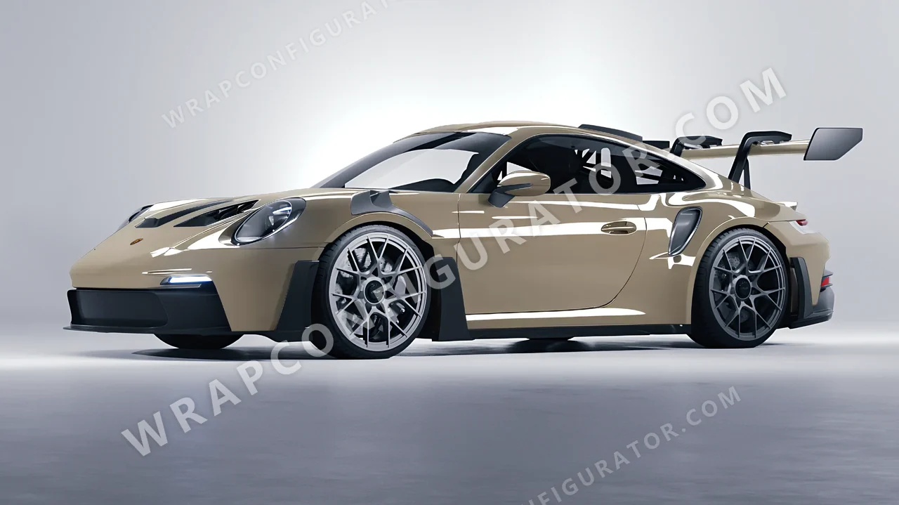 Grey Porsche 911 GT3 RS 2024 wrapped in Inozetek Dynamic PPF Cement Grey DPPF703