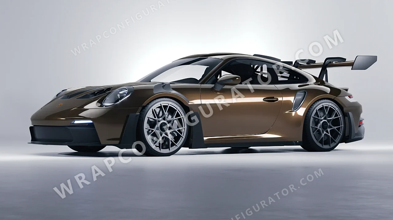 Grey Porsche 911 GT3 RS 2024 wrapped in Inozetek Dynamic PPF Charcoal DPPF926