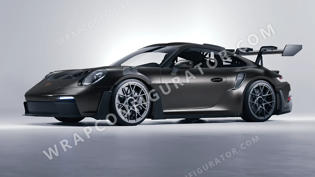 Grey Porsche 911 GT3 RS 2024 wrapped in ORACAL Anthracite 970RA-093M