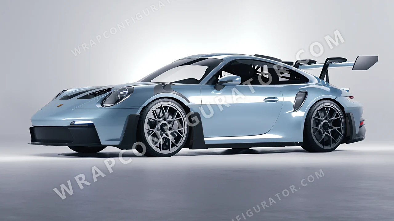 Grey Porsche 911 GT3 RS 2024 wrapped in ORACAL Millennium Grey 970RA-793G