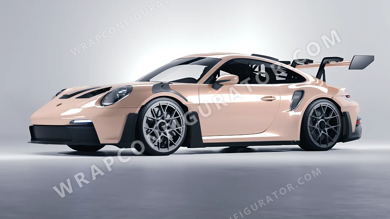 Pink Porsche 911 GT3 RS 2024 wrapped in Colourshield PPF by HyperPro Champagne Pink HGM73-P