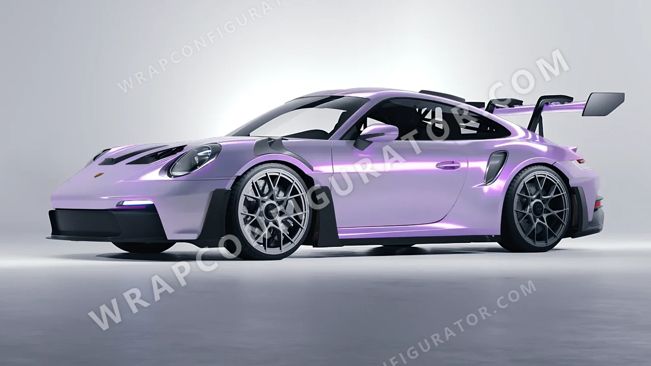 Purple Porsche 911 GT3 RS 2024 wrapped in Colourshield PPF by HyperPro Gray Purple CGM07-P