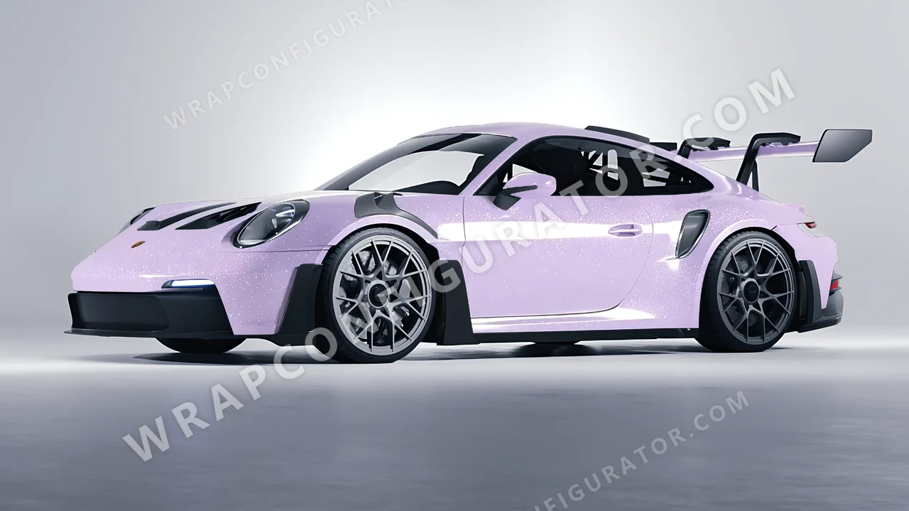 Purple Porsche 911 GT3 RS 2024 wrapped in Colourshield PPF by HyperPro Light Purple GPF09-P