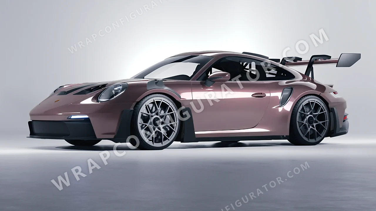 Purple Porsche 911 GT3 RS 2024 wrapped in Colourshield PPF by HyperPro Mauve Purple GAF58-P