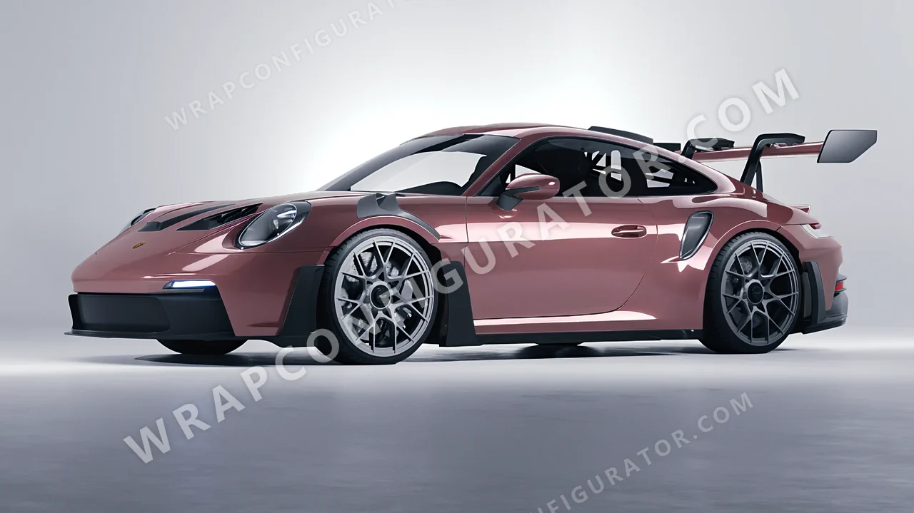 Purple Porsche 911 GT3 RS 2024 wrapped in Inozetek Dynamic PPF Berry DPPF943