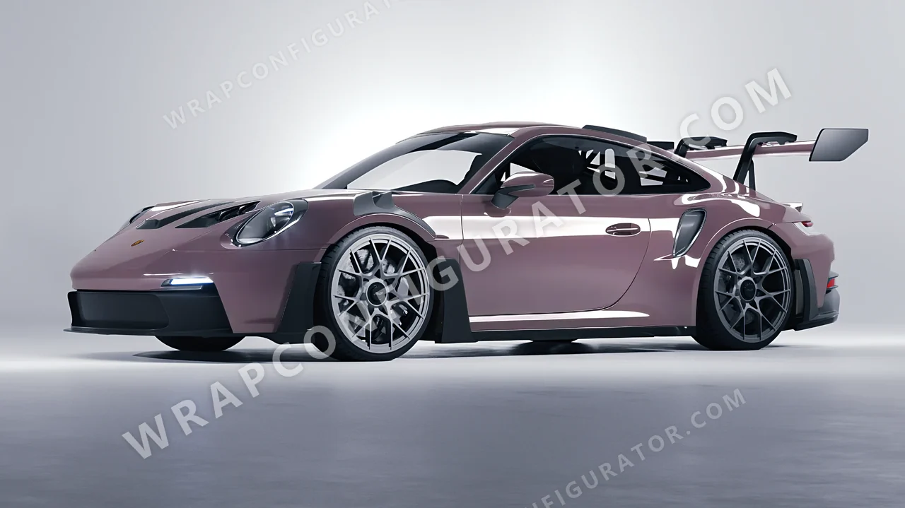 Purple Porsche 911 GT3 RS 2024 wrapped in Inozetek Dynamic PPF Misty Purple DPPF707