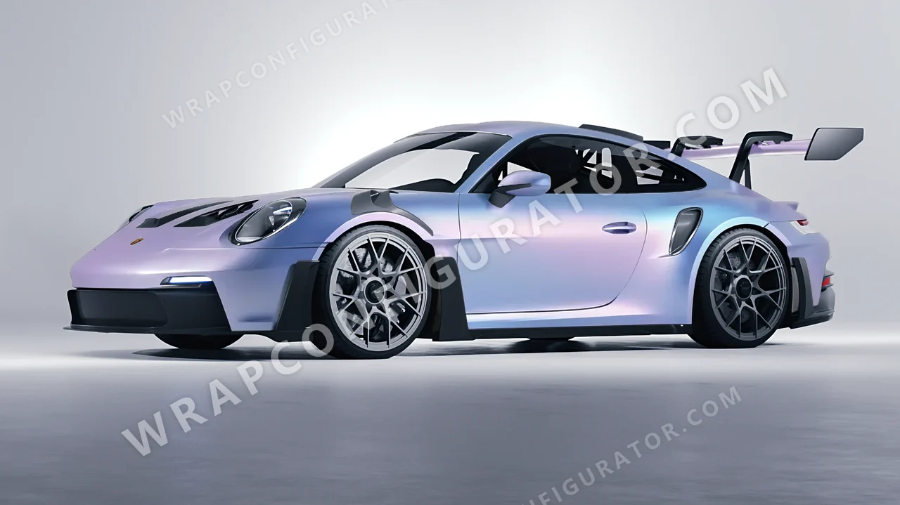 Purple Porsche 911 GT3 RS 2024 wrapped in ORACAL Matt Amethyst 970RA-316M