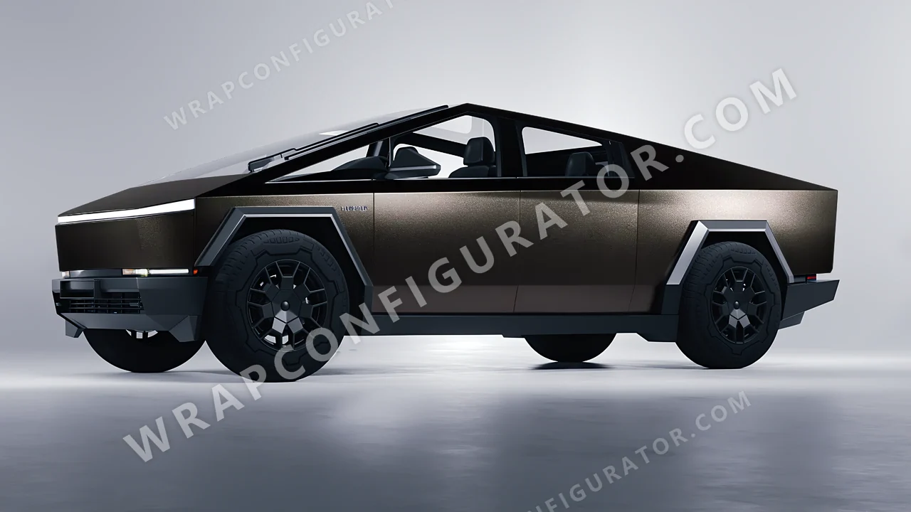 Black Tesla Cybertruck 2024 wrapped in Colourshield PPF by HyperPro Black MF40-P