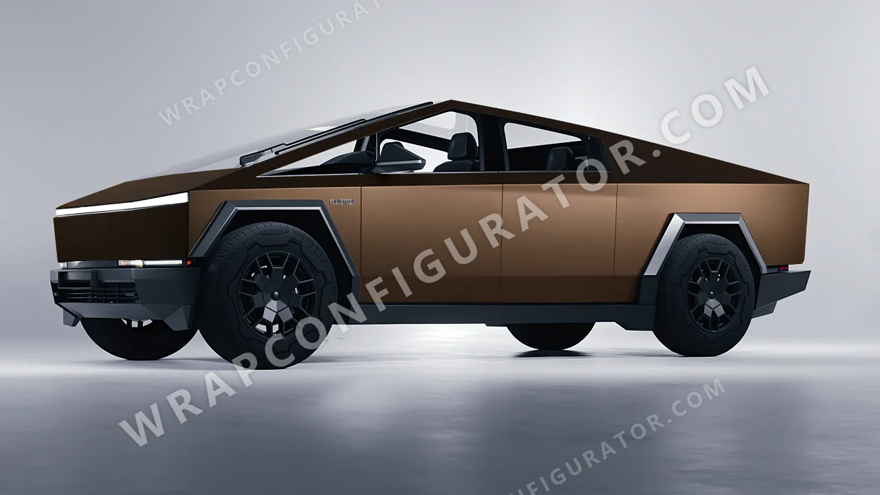 Black Tesla Cybertruck 2024 wrapped in Colourshield PPF by HyperPro Shadow Black SMF36-P