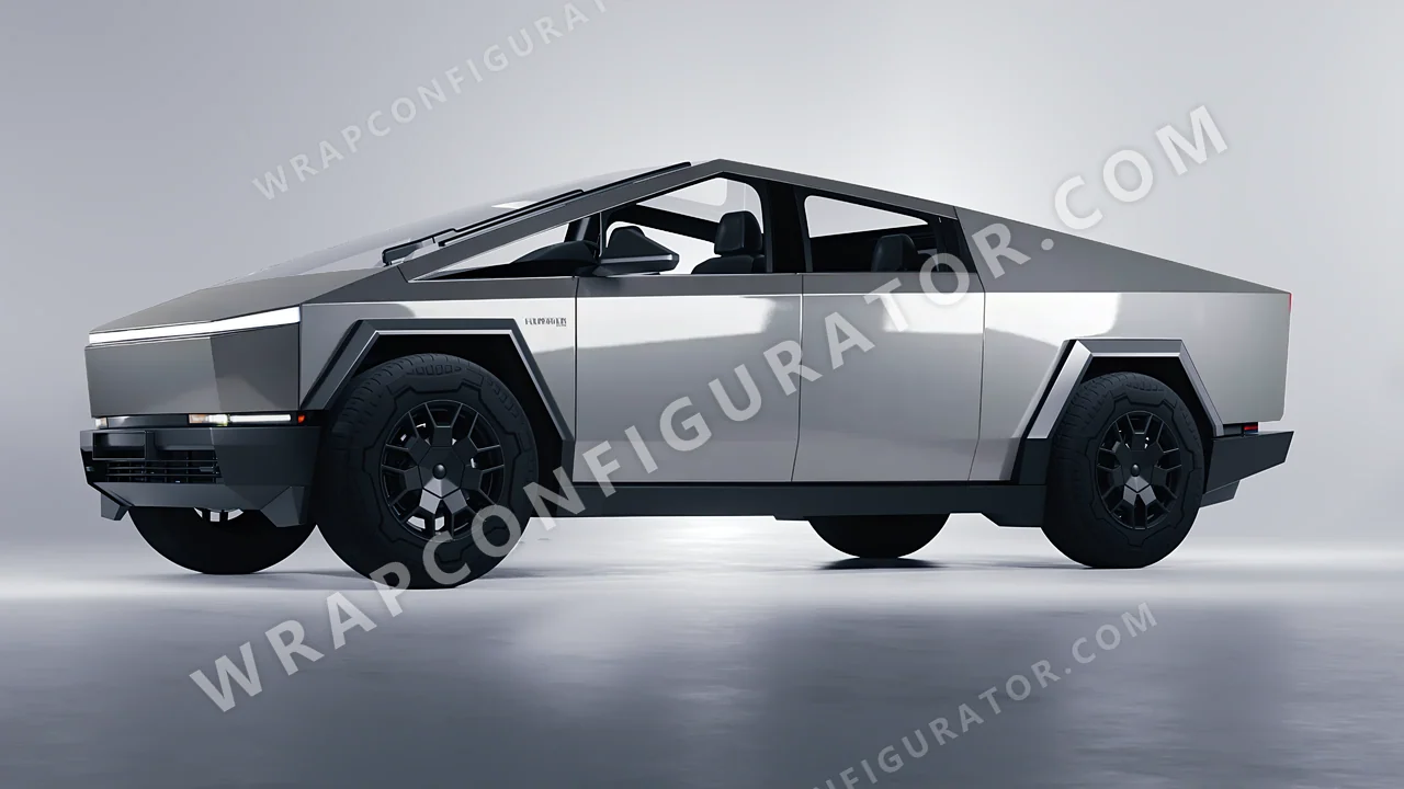 Grey Tesla Cybertruck 2024 wrapped in Avery Dennison Misty Grey SW900-827-O