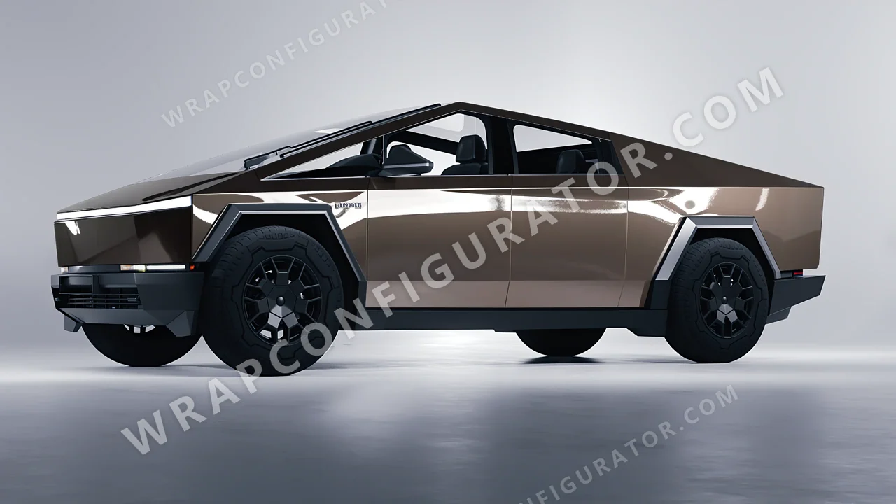 Grey Tesla Cybertruck 2024 wrapped in Colourshield PPF by HyperPro Gray HGF72-P