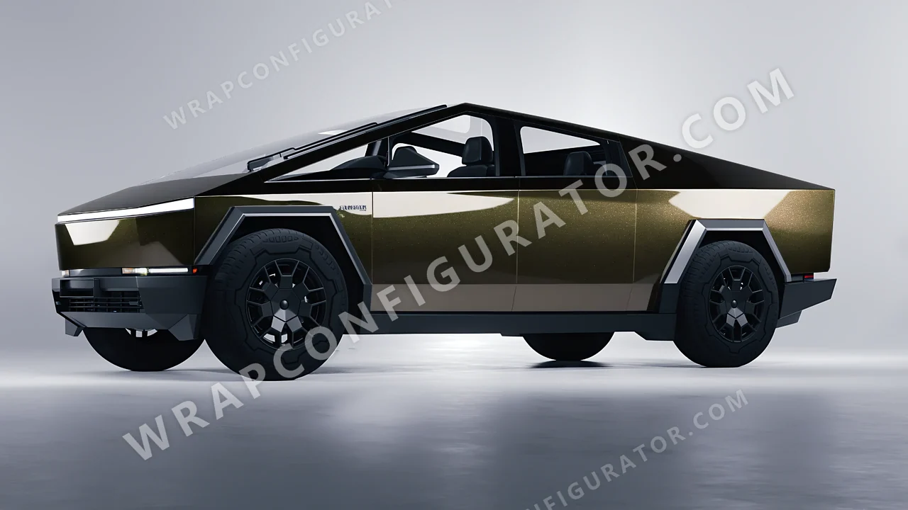 Grey Tesla Cybertruck 2024 wrapped in Colourshield PPF by HyperPro Gray SCM01G-P