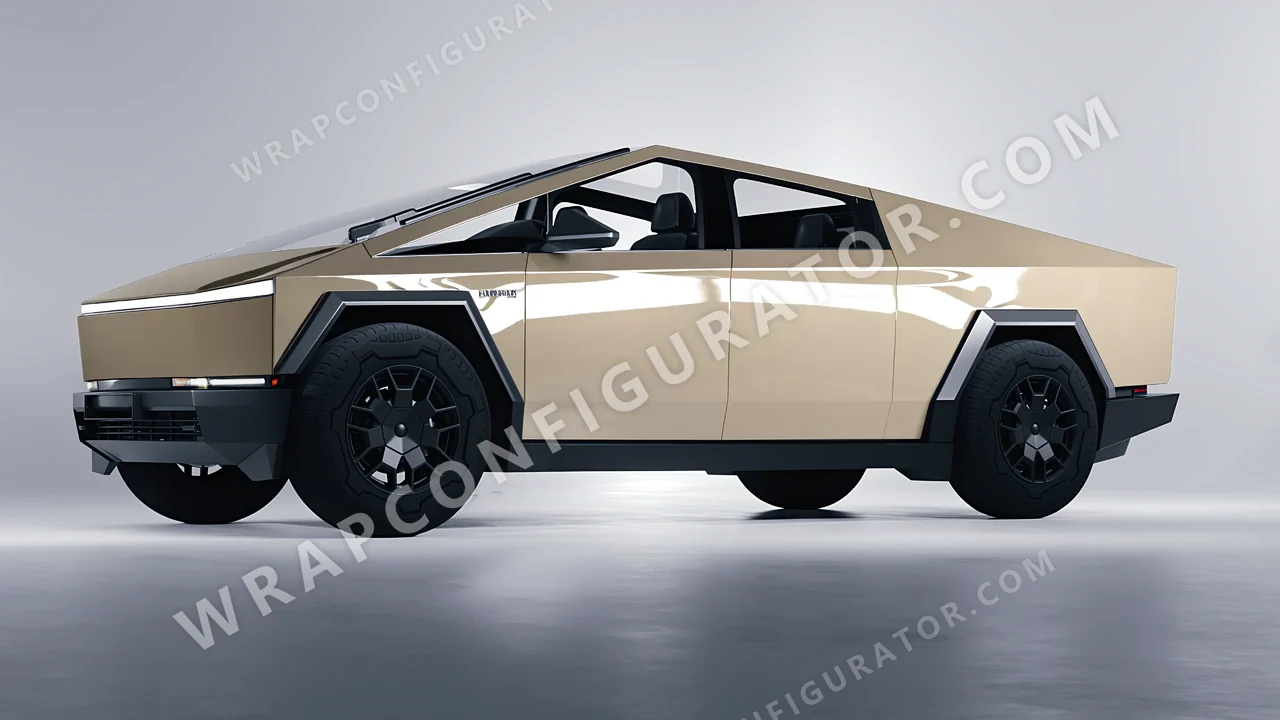 Grey Tesla Cybertruck 2024 wrapped in Inozetek Dynamic PPF Cement Grey DPPF703