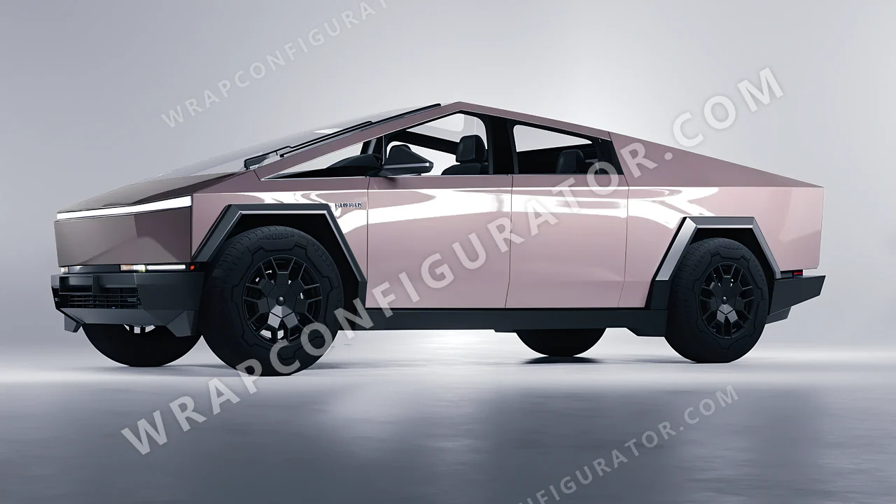 Grey Tesla Cybertruck 2024 wrapped in Inozetek Dynamic PPF Staple Grey STAPLE