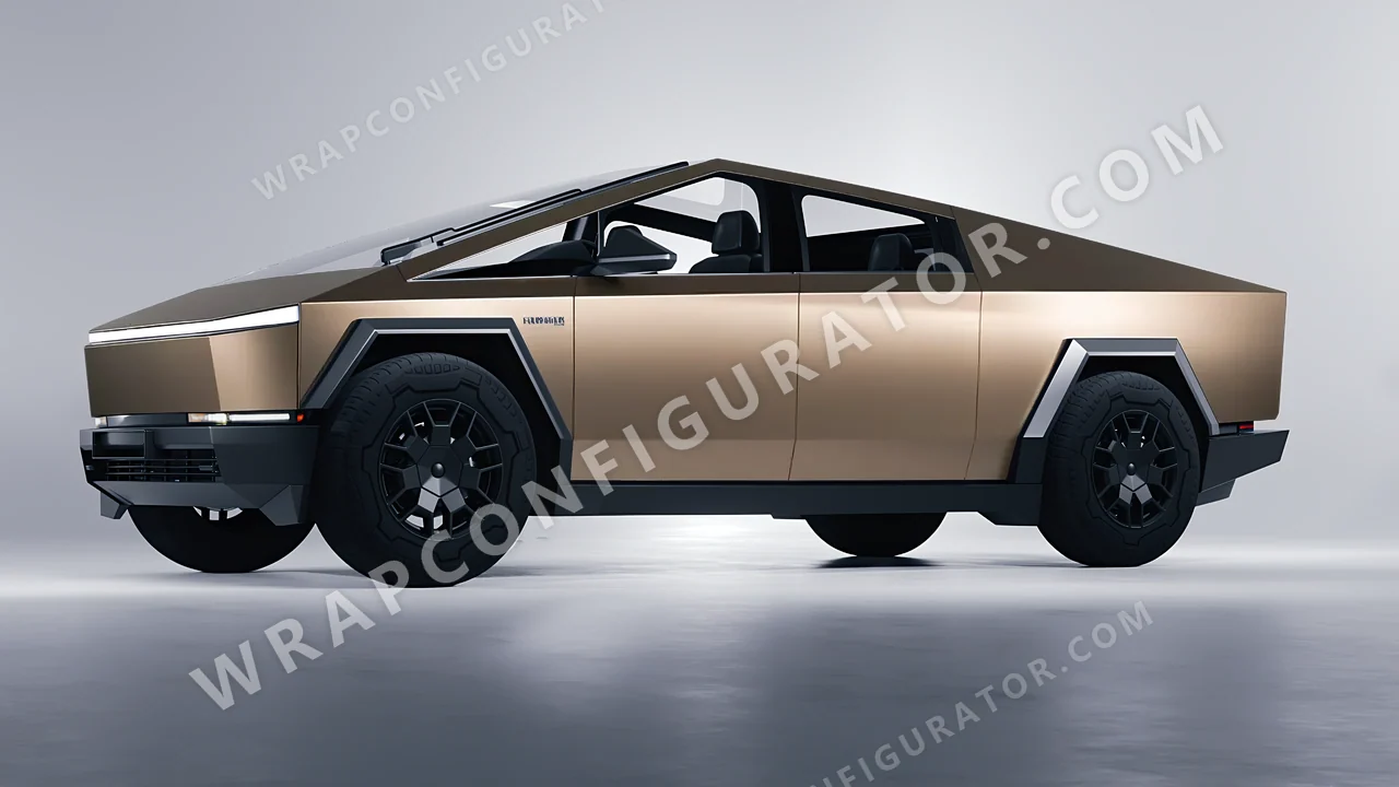 Grey Tesla Cybertruck 2024 wrapped in Inozetek Dynamic PPF Titanium DPPF813
