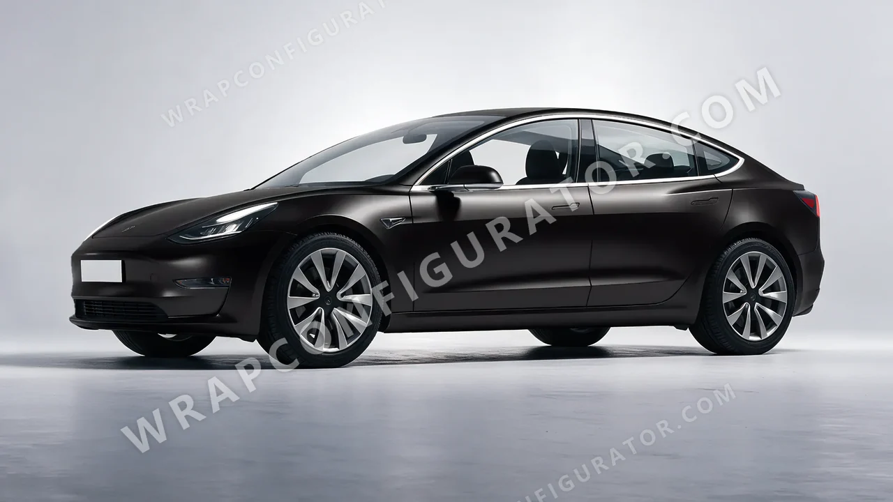 Black Tesla Model 3 2019 wrapped in Avery Dennison Black SW900-197-O