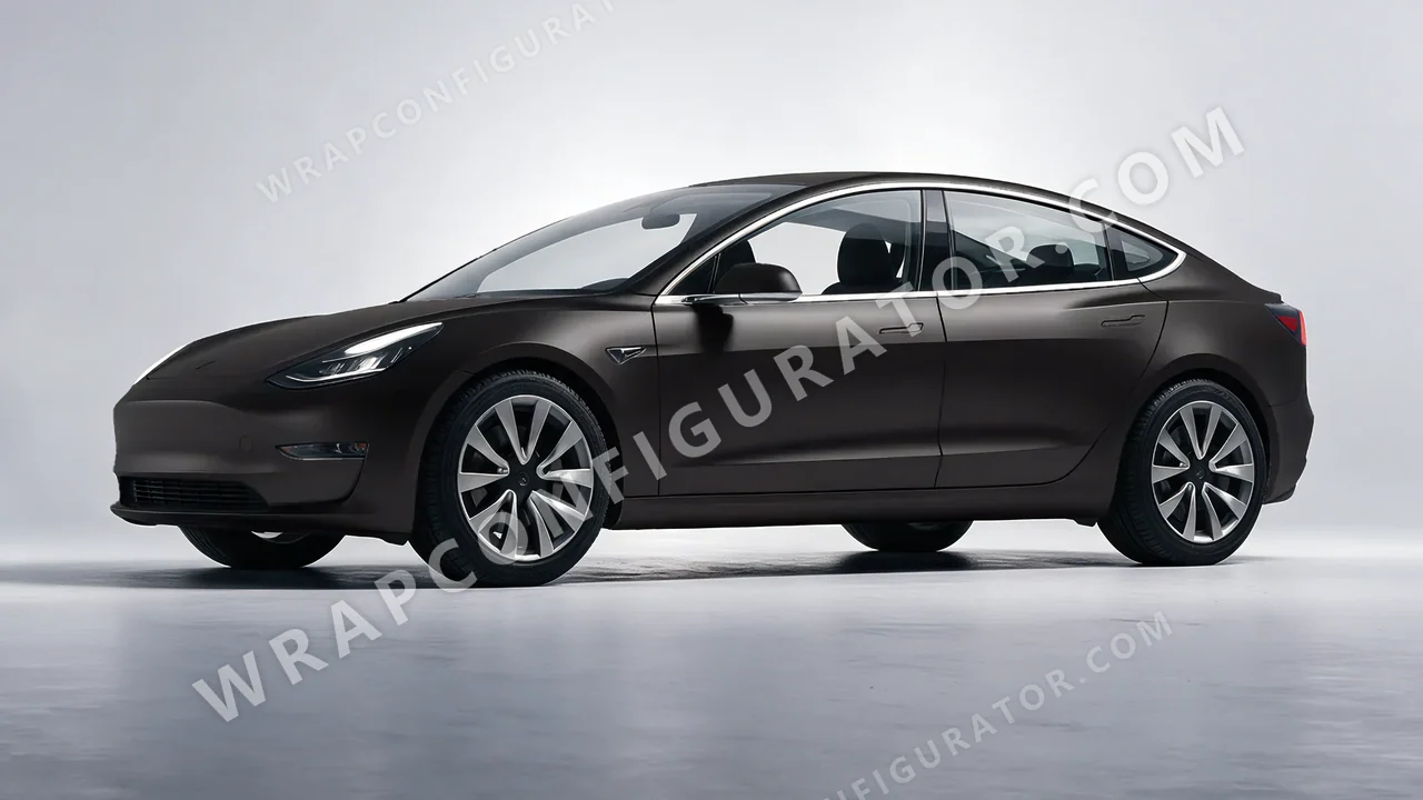 Black Tesla Model 3 2019 wrapped in Colourshield PPF by HyperPro Black SMF02-P