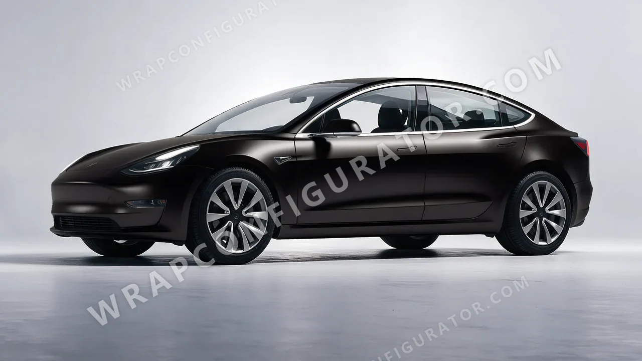 Black Tesla Model 3 2019 wrapped in Colourshield PPF by HyperPro Black SMF07-P