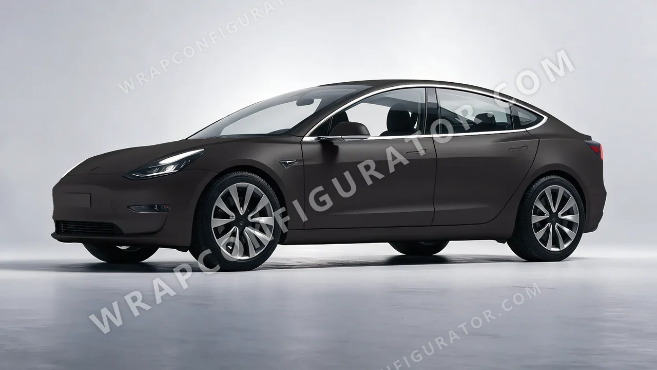 Black Tesla Model 3 2019 wrapped in Colourshield PPF by HyperPro Shadow Black SMF36-P