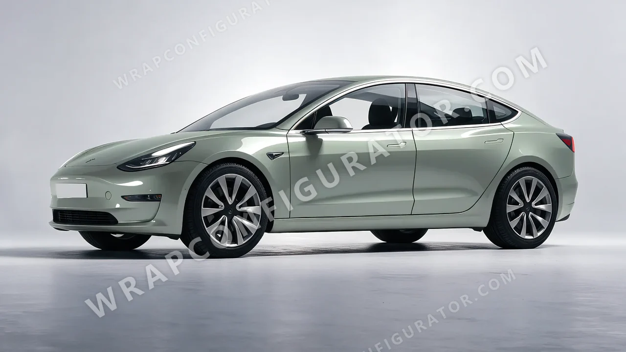 Blue Tesla Model 3 2019 wrapped in Colourshield PPF by HyperPro Shadow Blue GAF15-P
